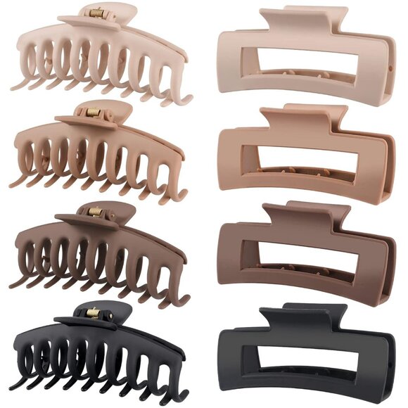 Accessories - Hair Clips for Women 4.3 Inch Large Hair Claw Clips for Women Thin Thick Curly H